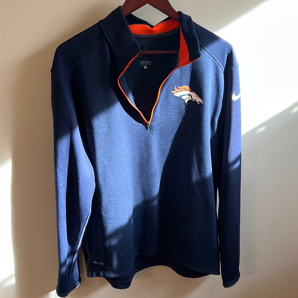Nike Broncos NFL Pullover, Sz L
